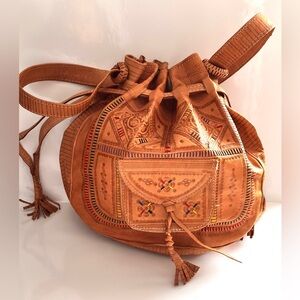 genuine Moroccan leather bag from Marrakech NWOT